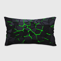 Подушка-антистресс Зеленые плиты киберпанк, цвет: 3D-принт