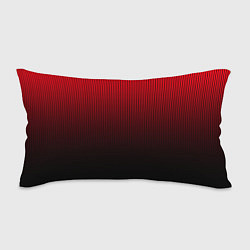 Подушка-антистресс Красно-чёрный градиент в полоску, цвет: 3D-принт