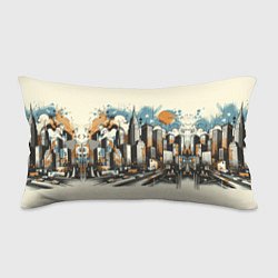 Подушка-антистресс Рисунок города с небоскребами, цвет: 3D-принт