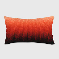 Подушка-антистресс Полосатый градиент оранжево-красный в чёрный, цвет: 3D-принт