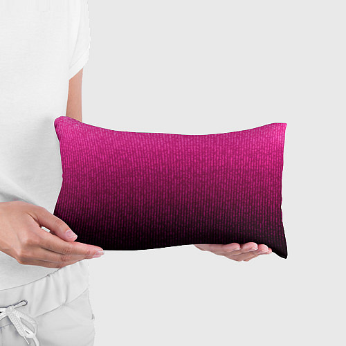 Подушка-антистресс Яркий розовый градиент полоска / 3D-принт – фото 3