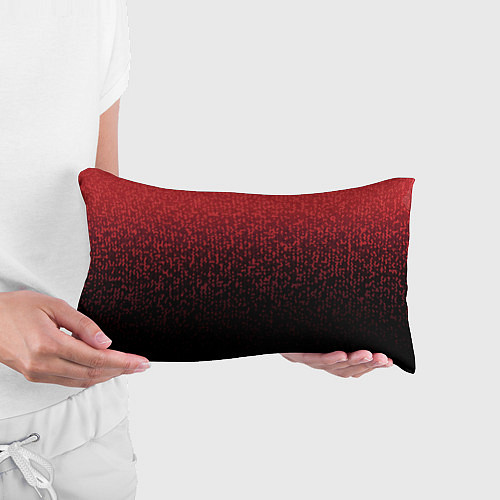 Подушка-антистресс Градиент мозаика красно-чёрный / 3D-принт – фото 3