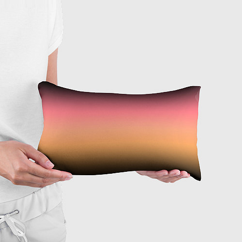 Подушка-антистресс Градиент затемнённый розово-жёлтый / 3D-принт – фото 3