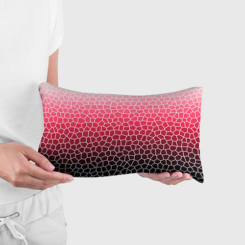 Подушка-антистресс Крупная мозаика розовый градиент / 3D-принт – фото 3
