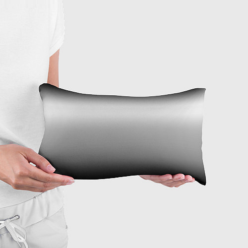 Подушка-антистресс Градиент чёрно-серый / 3D-принт – фото 3