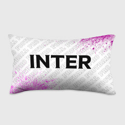 Подушка-антистресс Inter pro football по-горизонтали, цвет: 3D-принт