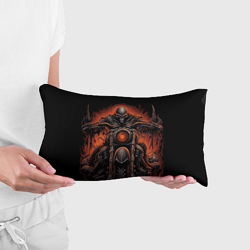 Подушка-антистресс Скелет из ада едет на старом мотоцикле / 3D-принт – фото 3