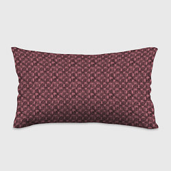 Подушка-антистресс Паттерн стилизованные цветы чёрно-розовый, цвет: 3D-принт