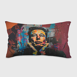 Подушка-антистресс Илон Маск граффити портрет, цвет: 3D-принт