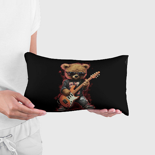 Подушка-антистресс Плюшевый медведь музыкант с гитарой / 3D-принт – фото 3