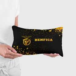 Подушка-антистресс Benfica - gold gradient по-горизонтали, цвет: 3D-принт — фото 2