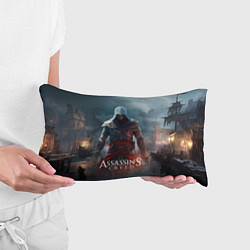 Подушка-антистресс Assassins creed ночной город, цвет: 3D-принт — фото 2