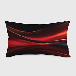 Подушка-антистресс Темная красная абстракция на черном фоне, цвет: 3D-принт