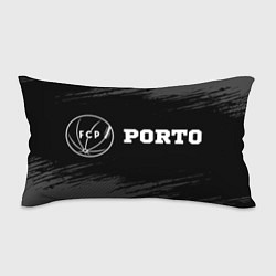 Подушка-антистресс Porto sport на темном фоне по-горизонтали, цвет: 3D-принт