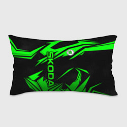Подушка-антистресс Skoda - green uniform, цвет: 3D-принт
