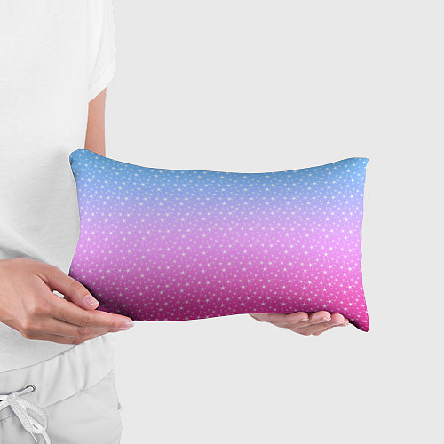 Подушка-антистресс Звёздный градиент голубой и розовый / 3D-принт – фото 3