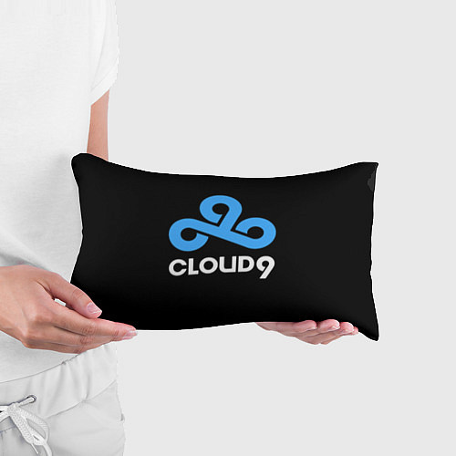 Подушка-антистресс Cloud9 - esports logo / 3D-принт – фото 3