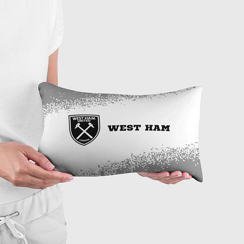 Подушка-антистресс West Ham sport на светлом фоне по-горизонтали / 3D-принт – фото 3