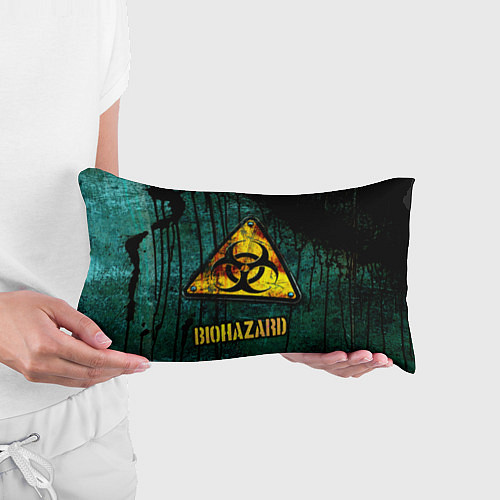 Подушка-антистресс Biohazard yellow sign / 3D-принт – фото 3