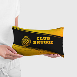 Подушка-антистресс Club Brugge - gold gradient по-горизонтали, цвет: 3D-принт — фото 2