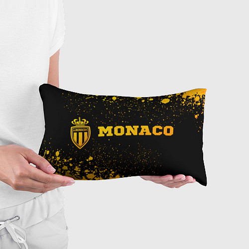 Подушка-антистресс Monaco - gold gradient по-горизонтали / 3D-принт – фото 3