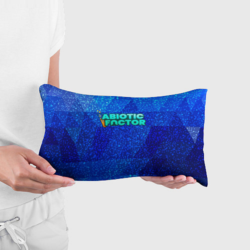 Подушка-антистресс Abiotic Factor logo blue neon / 3D-принт – фото 3