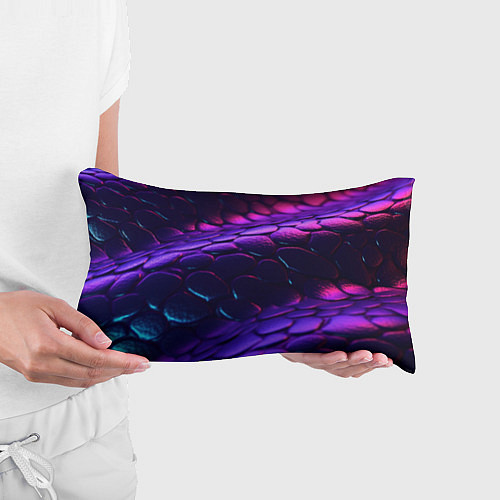 Подушка-антистресс Фиолетовая абстрактная текстура неоновая / 3D-принт – фото 3