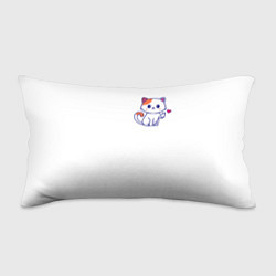 Подушка-антистресс Милый кот посылает любовь, цвет: 3D-принт