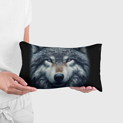 Подушка-антистресс Морда волка - взгляд, цвет: 3D-принт — фото 2