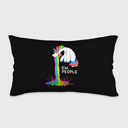 Подушка-антистресс Единорог не любит людей, цвет: 3D-принт