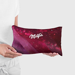 Подушка-антистресс Milfa надпись в стиле шоколадки Milka, цвет: 3D-принт — фото 2