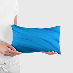 Подушка-антистресс Насыщенный голубой полосами, цвет: 3D-принт — фото 2