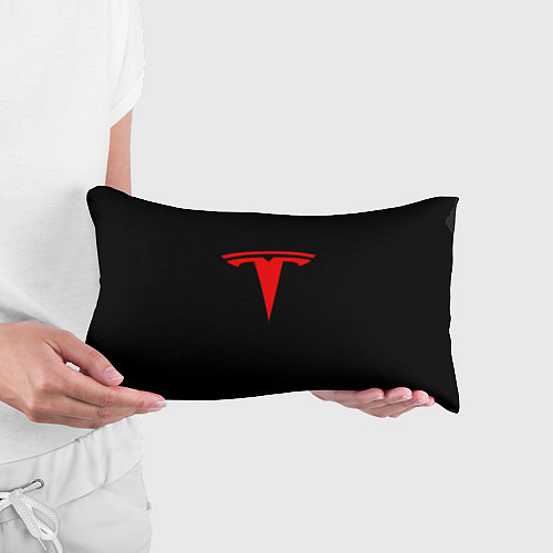 Подушка-антистресс Tesla red logo / 3D-принт – фото 3