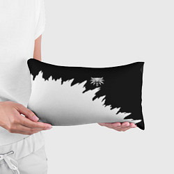Подушка-антистресс Ведьмак белое лого краски, цвет: 3D-принт — фото 2