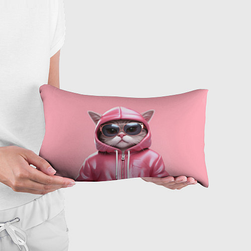 Подушка-антистресс Кошка в капюшоне / 3D-принт – фото 3