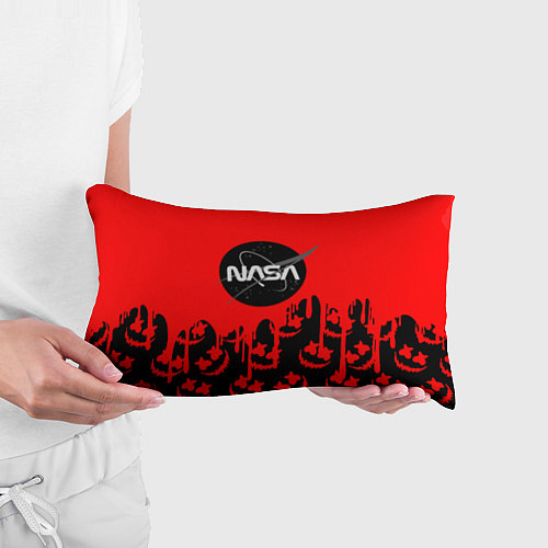 Подушка-антистресс Marshmello x Nasa red / 3D-принт – фото 3