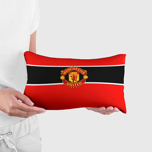 Подушка-антистресс Манчестер Юнайтед полосы / 3D-принт – фото 3
