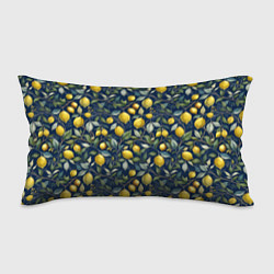 Подушка-антистресс Лимоны на ветках паттерн, цвет: 3D-принт