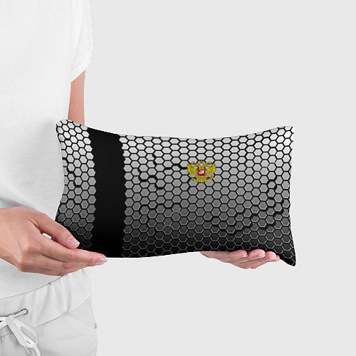 Подушка-антистресс Стальная броня-соты с Гербом РФ / 3D-принт – фото 3