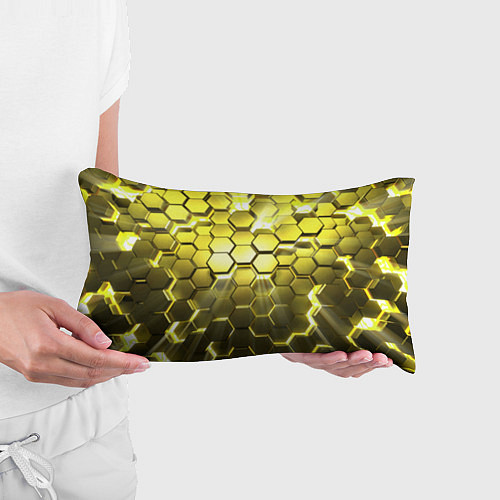 Подушка-антистресс Золотые соты / 3D-принт – фото 3