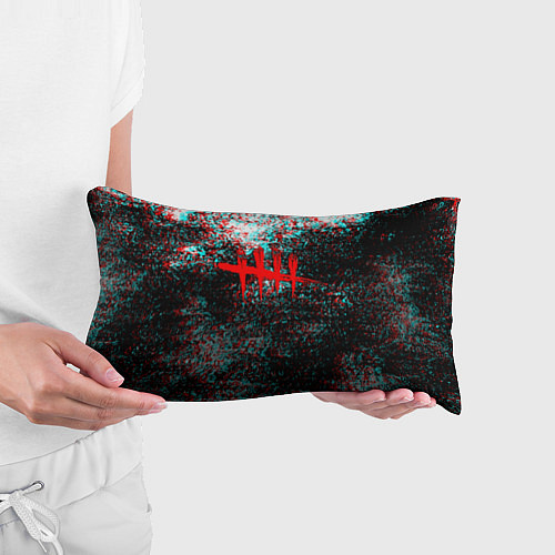 Подушка-антистресс Dead by daylight краски глитч / 3D-принт – фото 3