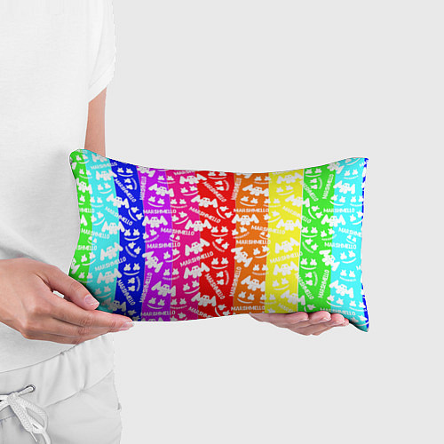 Подушка-антистресс Marshmello rainbow / 3D-принт – фото 3