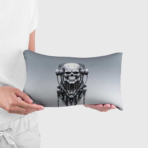 Подушка-антистресс Cool cyber skull - ai art fantasy / 3D-принт – фото 3