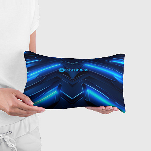 Подушка-антистресс Deadlock logo и синий неон / 3D-принт – фото 3
