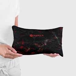 Подушка-антистресс Deadlock logo red texture, цвет: 3D-принт — фото 2