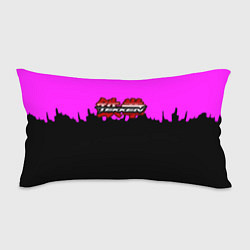 Подушка-антистресс Tekken розовая геометрия, цвет: 3D-принт