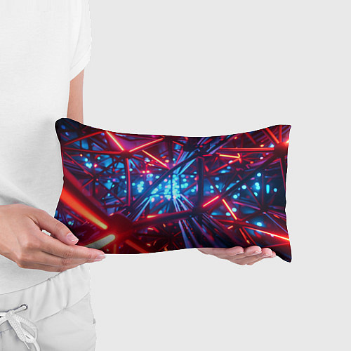 Подушка-антистресс Неоновые трубки / 3D-принт – фото 3