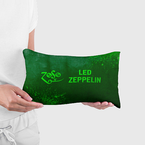 Подушка-антистресс Led Zeppelin - green gradient по-горизонтали / 3D-принт – фото 3