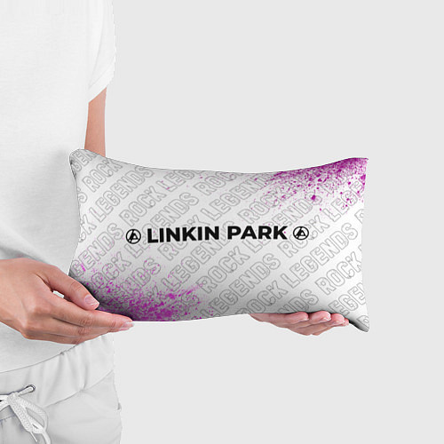 Подушка-антистресс Linkin Park 2024 rock legends по-горизонтали / 3D-принт – фото 3