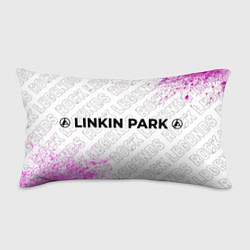 Подушка-антистресс Linkin Park 2024 rock legends по-горизонтали, цвет: 3D-принт